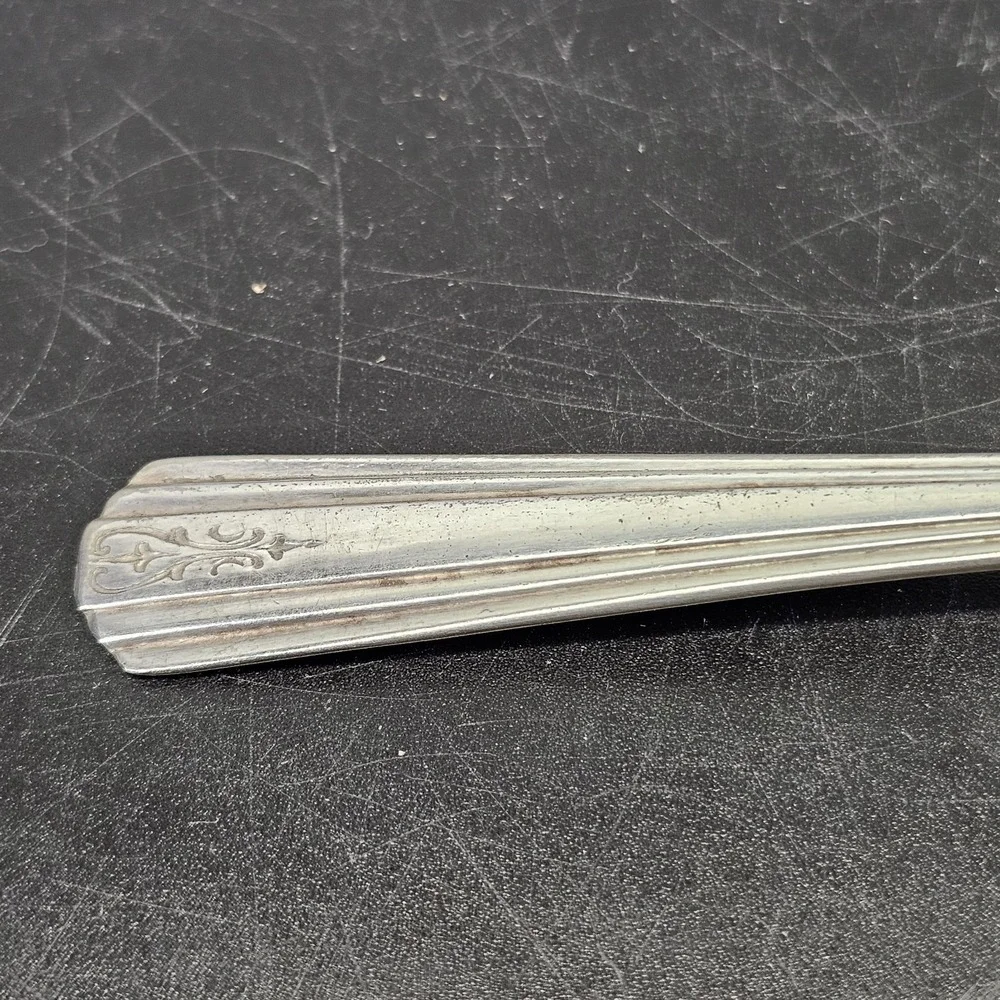 Vintage International Avon Silver plate Table Spoon 1940 Antique Flat 7.5